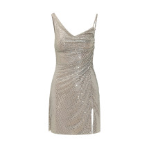 [Self-portrait] Sleeveless dress FW26 PF26041SCH CHAMPAGNE