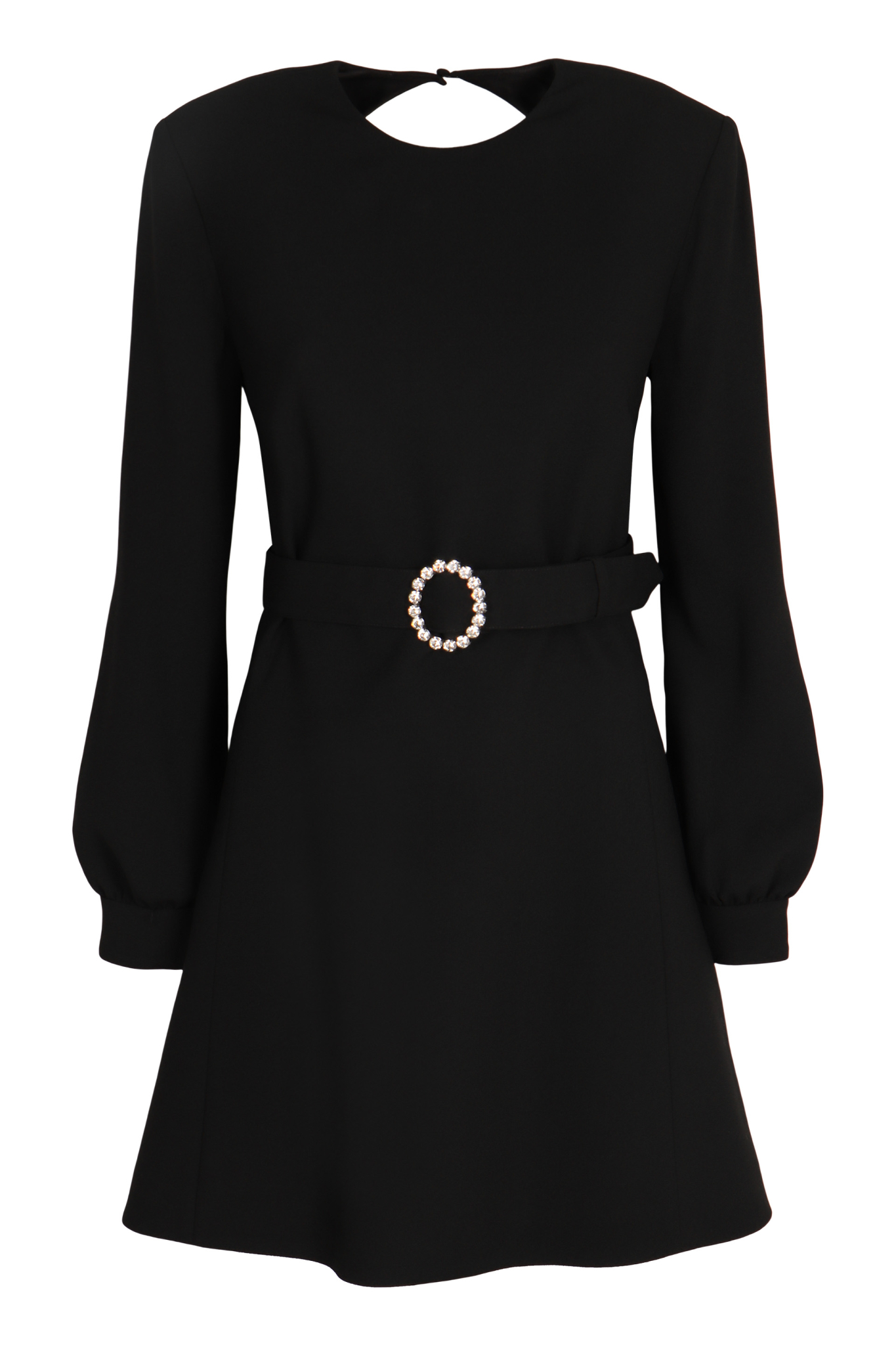 [Saint Laurent] Long sleeve dress FW25 819619Y012W_1000