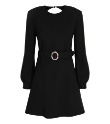 [Saint Laurent] Long sleeve dress FW25 819619Y012W_1000