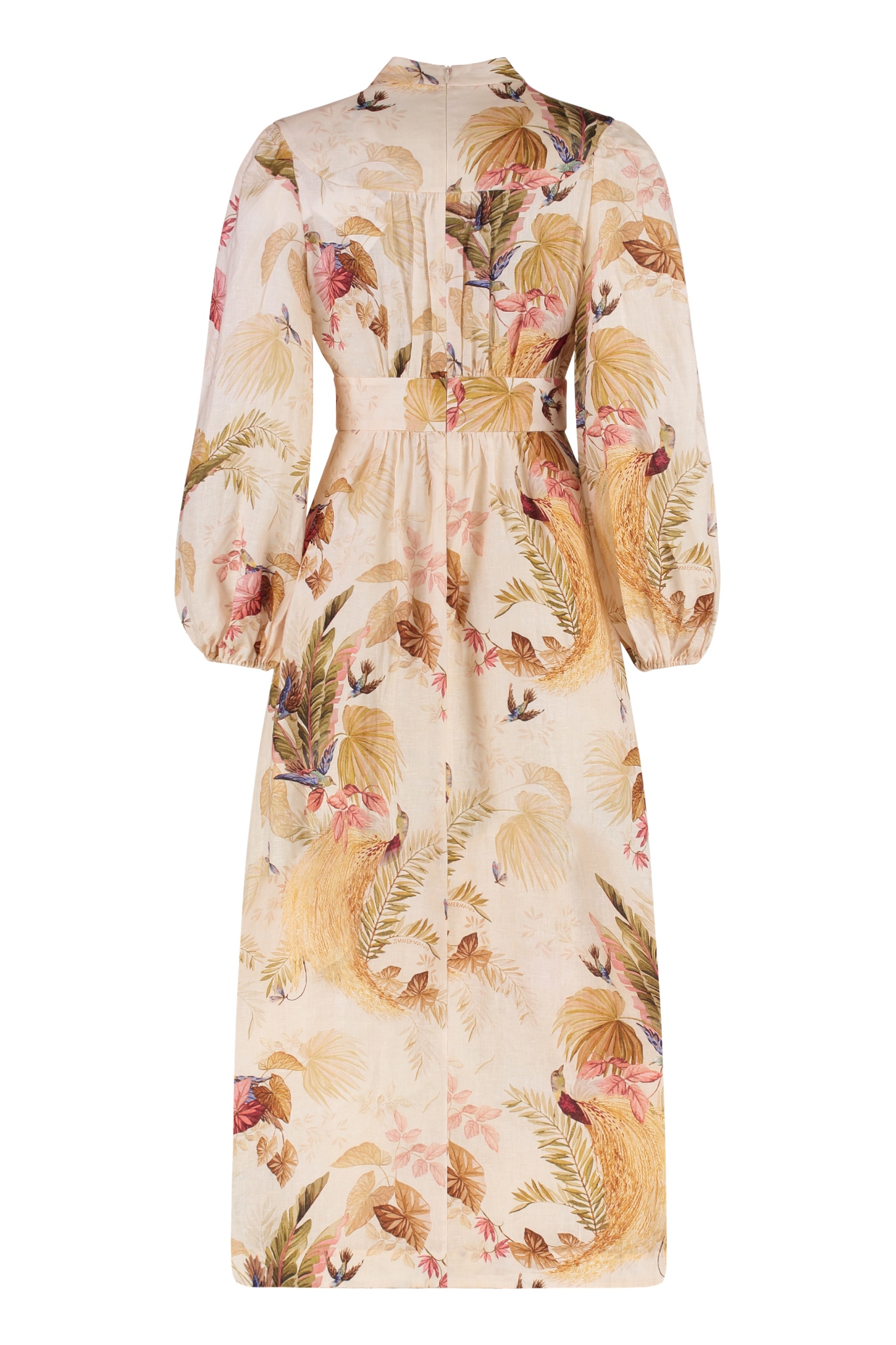 [Zimmermann] Long sleeve dress FW25 5146DSS253_CRMPLMFLO