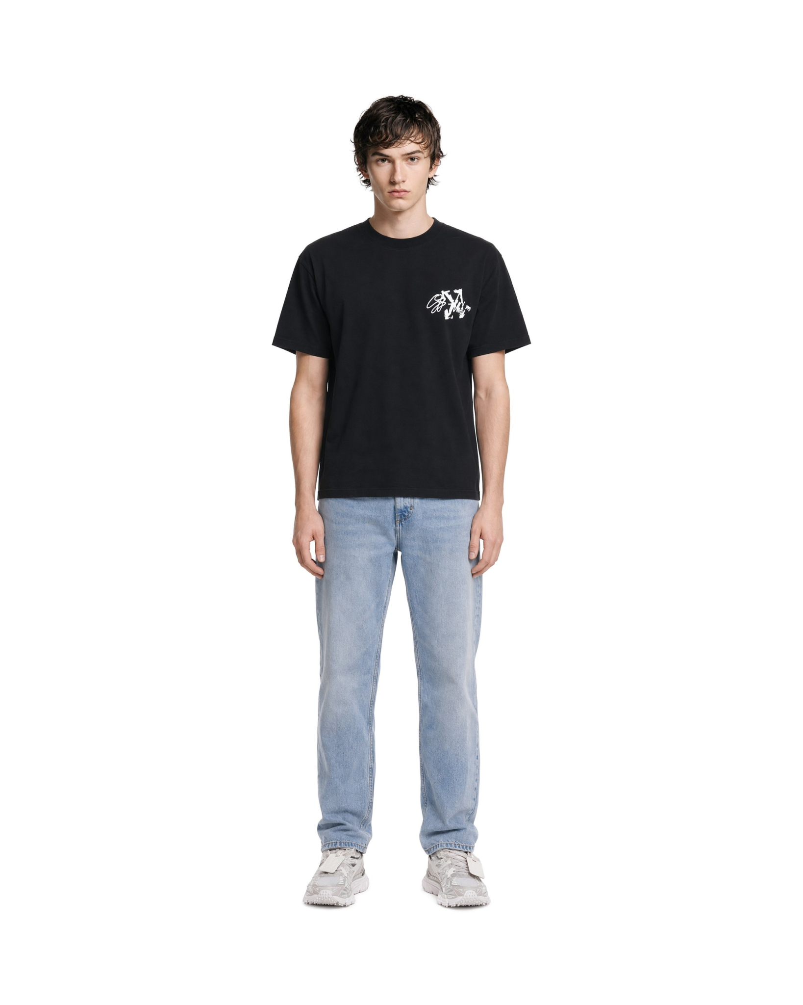 [Off-White] T-shirts Short Sleeve FW26 OMAA120F26JER00J00001