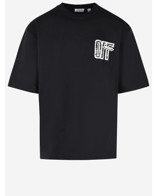 [Off-White] T-shirts Short Sleeve FW26 44MAA120F26J00Y001