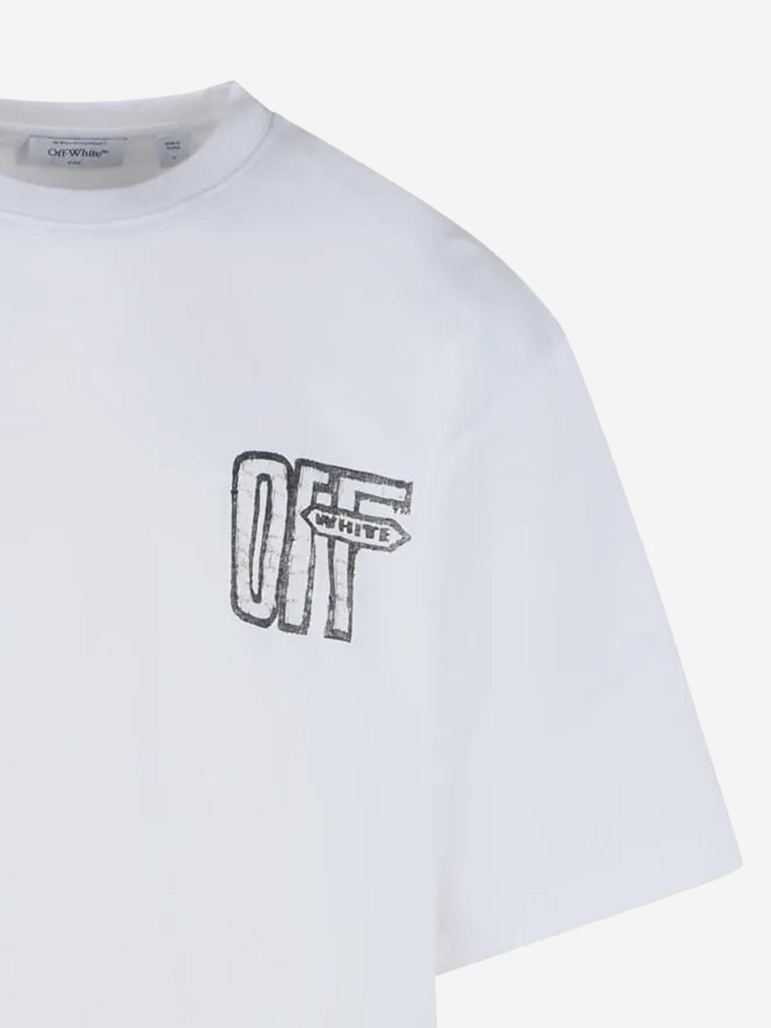[Off-White] T-shirts Short Sleeve FW26 44MAA120F26J00Y100