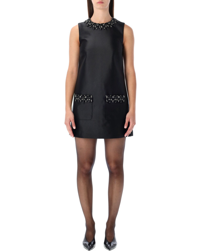 [SELF PORTRAIT] Sleeveless dress FW25 AW25061SBBLACK