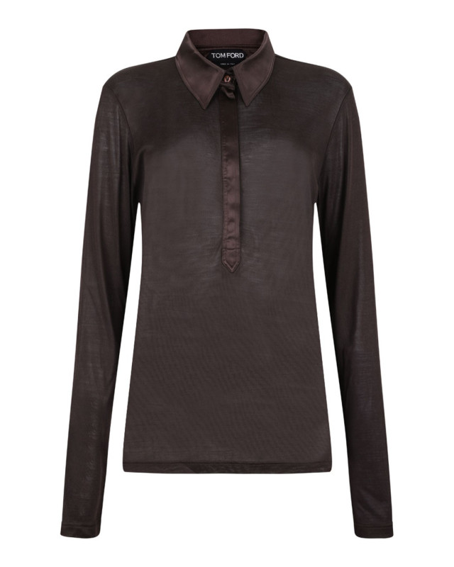 [Tom Ford] T-shirts Long Sleeve FW25 TSJ620JEX162-KB450