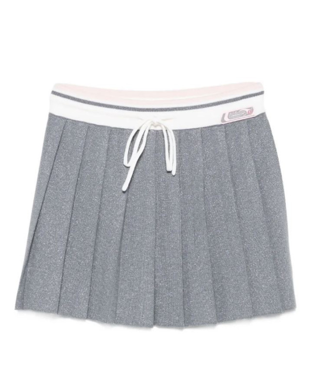 [Casablanca] Mini skirt FW25 WAW25KW108401-SILVER