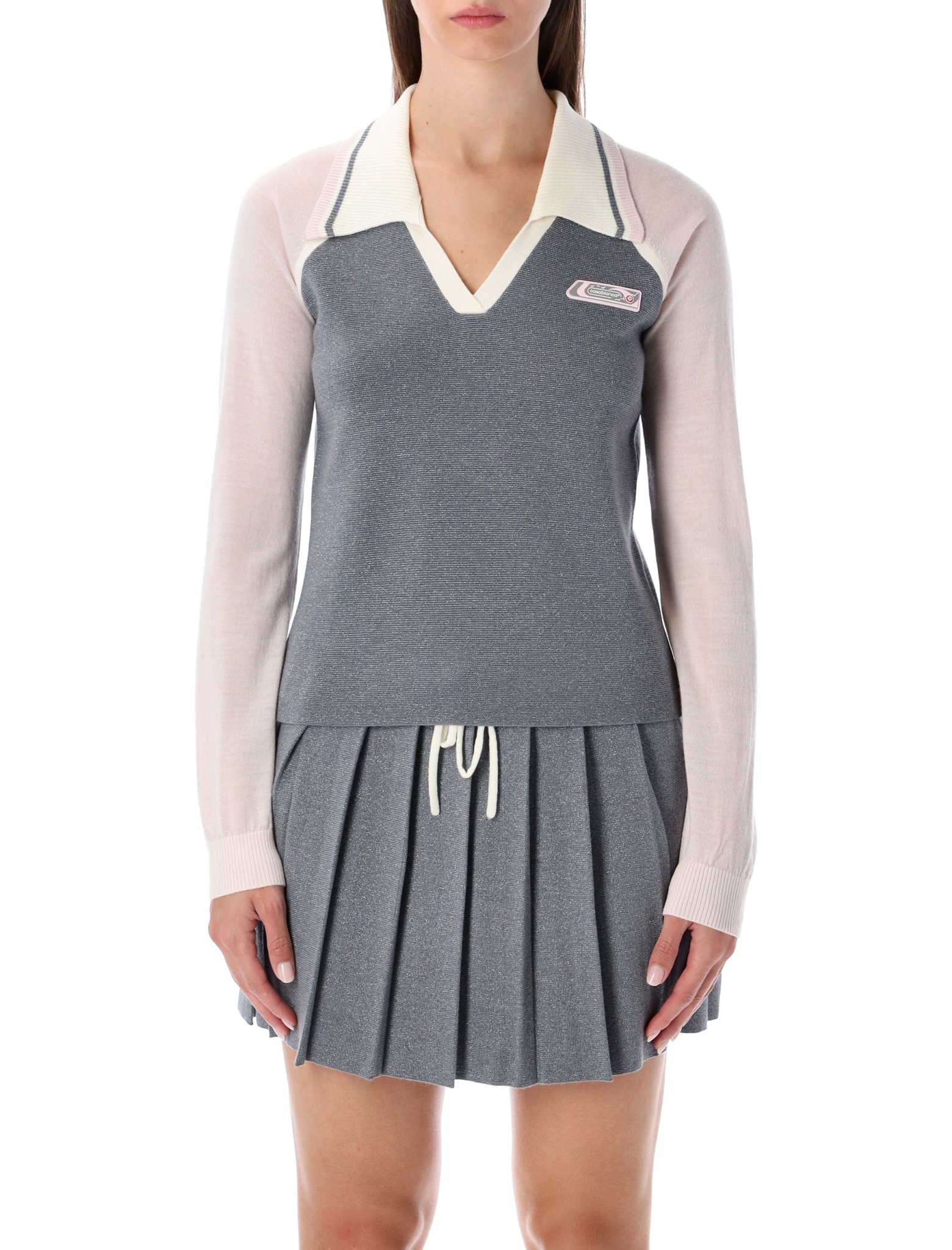 [Casablanca] Knitwear FW25 WAW25KW112701SILVER