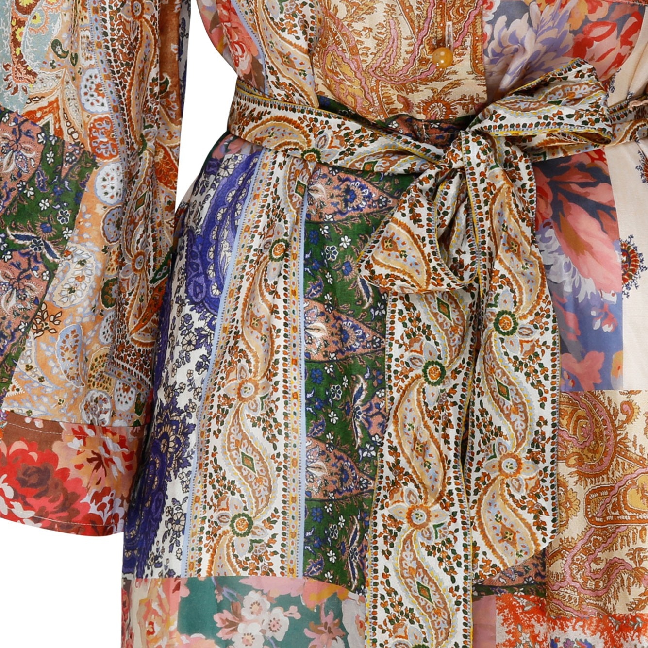 [Zimmermann] Long sleeve dress CO 6782DSS231-PATCHPAISLEY