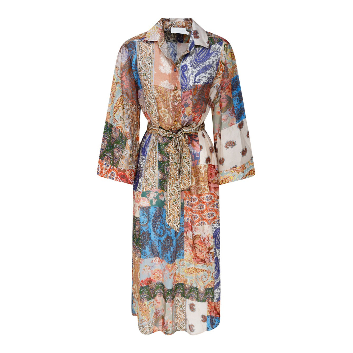[Zimmermann] Long sleeve dress CO 6782DSS231-PATCHPAISLEY