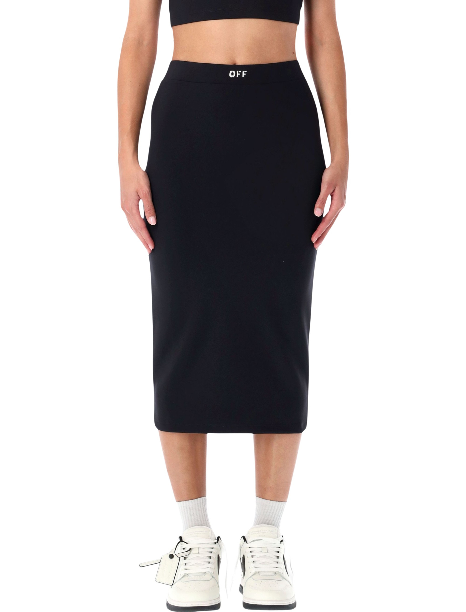 [Off-White™] Midi skirt FW25 OWCW00PF25JER0011001