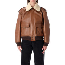 [Saint Laurent] Leather Jacket FW25 843525YCTE22146