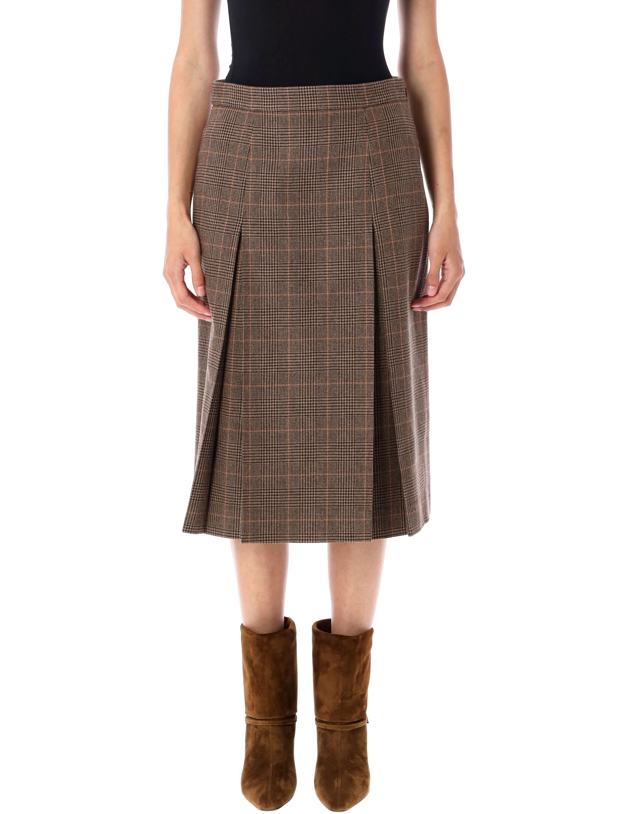 [Saint Laurent] Midi skirt FW25 831068Y3J459217