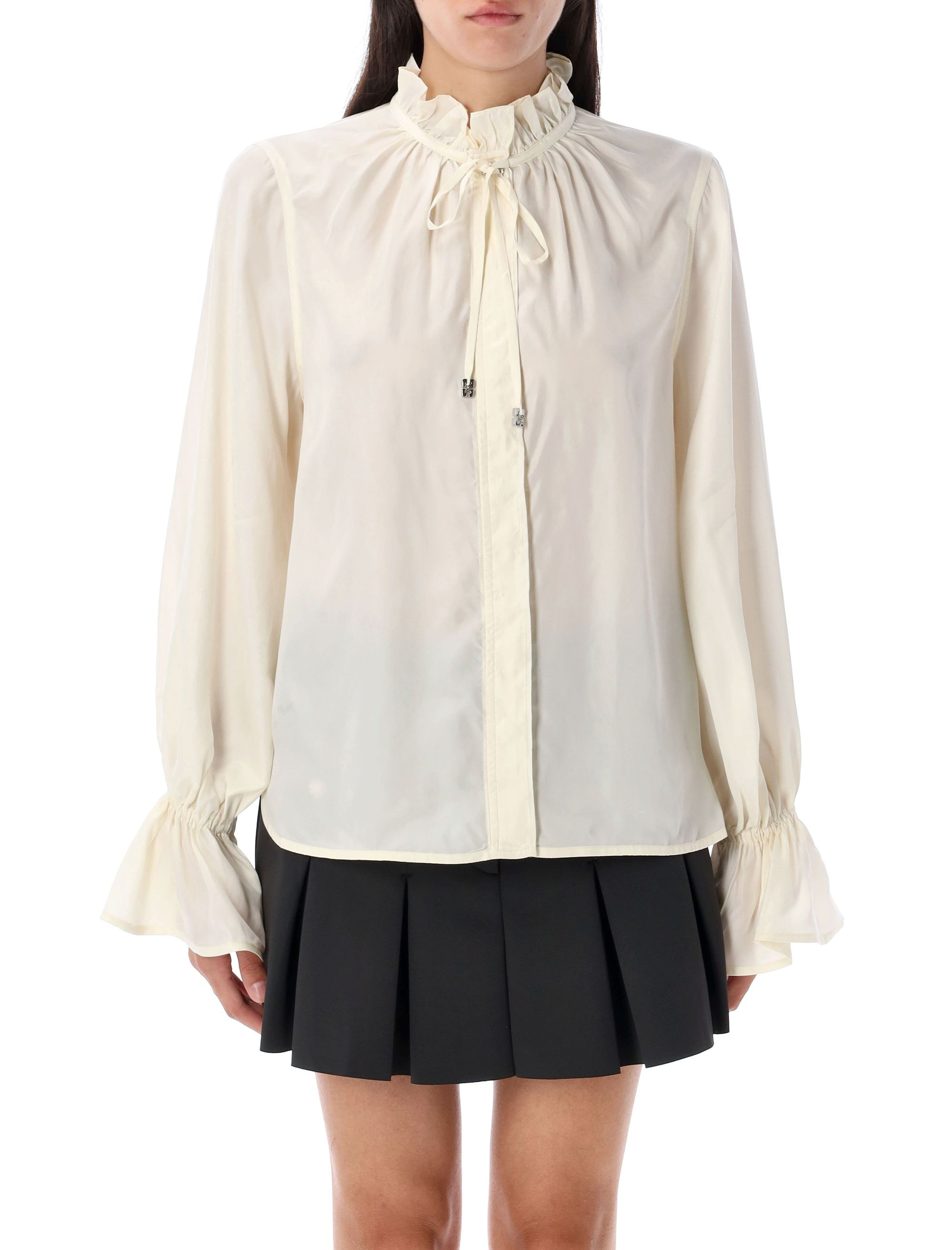 [GANNI] Shirts Long Sleeve FW25 W09287071135