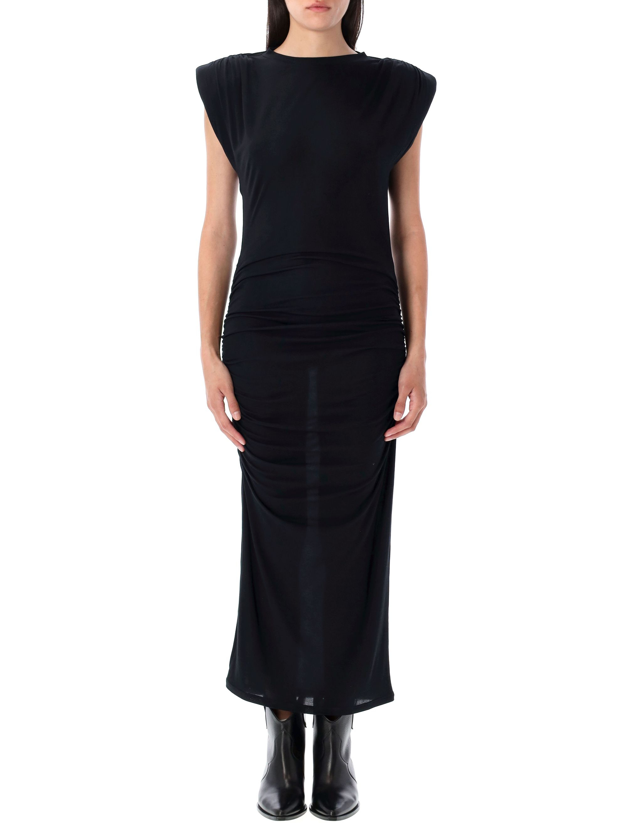 [Marant Etoile] Sleeveless dress FW25 RO0802FAC3K01E01BK