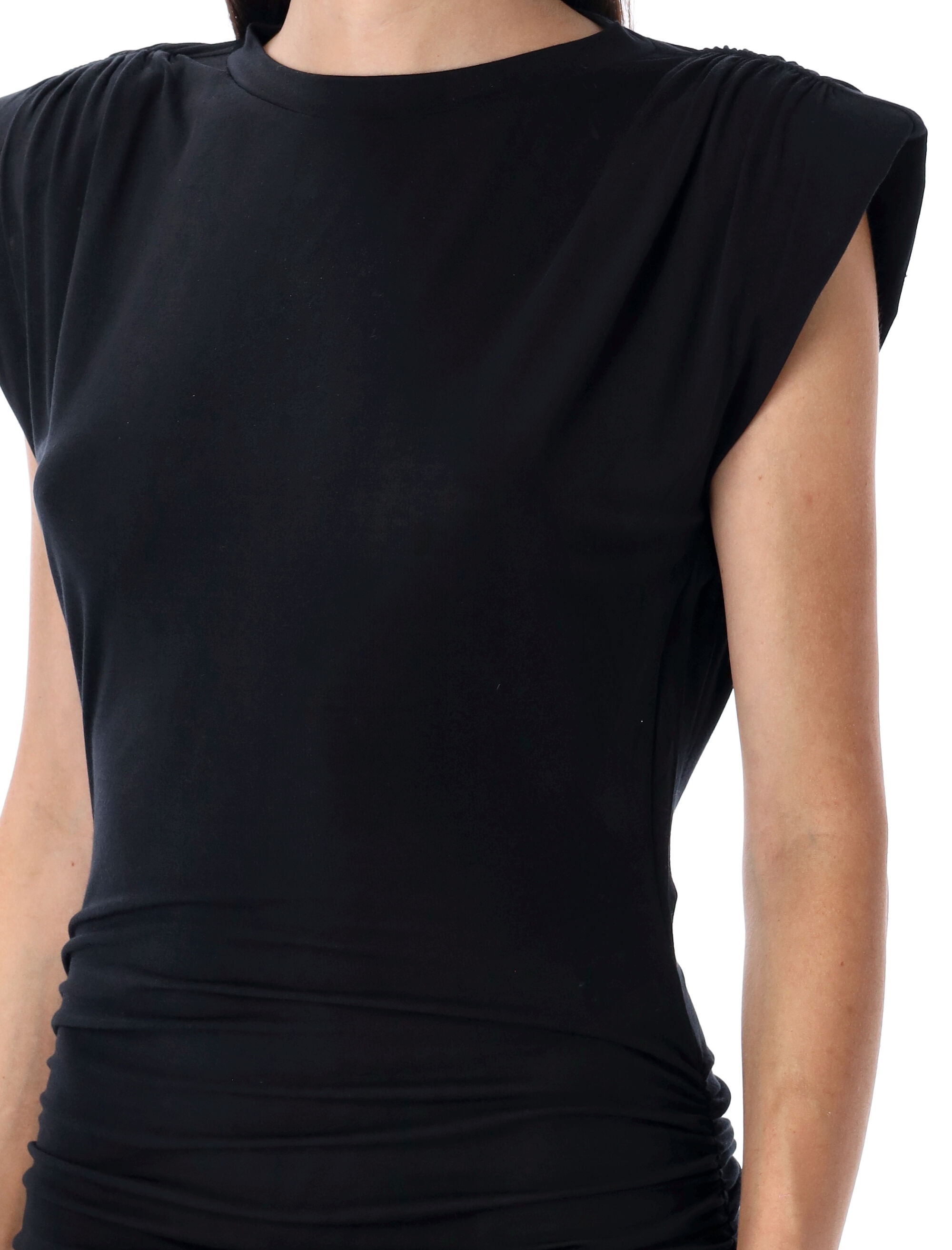 [Marant Etoile] Sleeveless dress FW25 RO0802FAC3K01E01BK