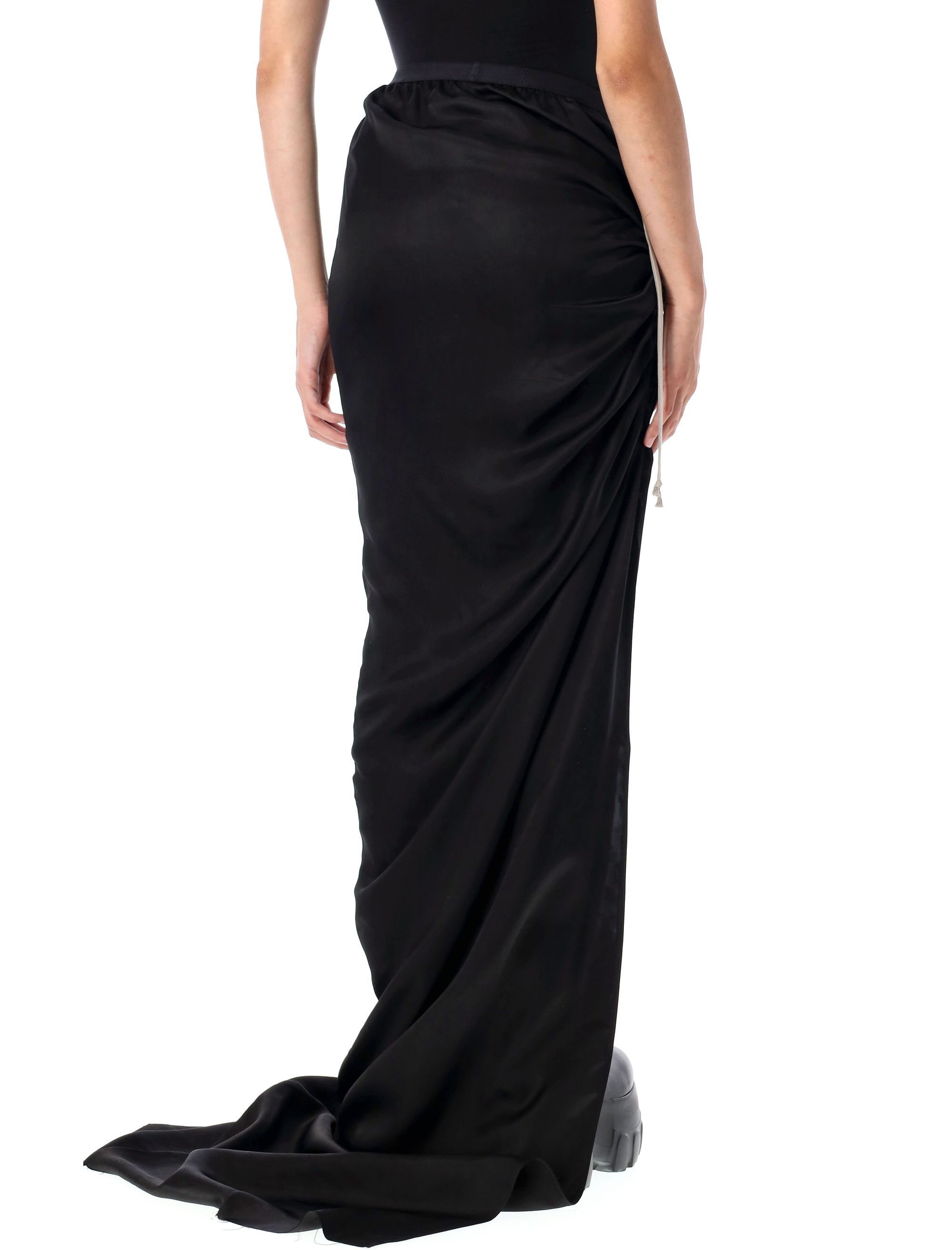 [Rick Owens] Midi skirt FW25 RP02E4359HSCH09
