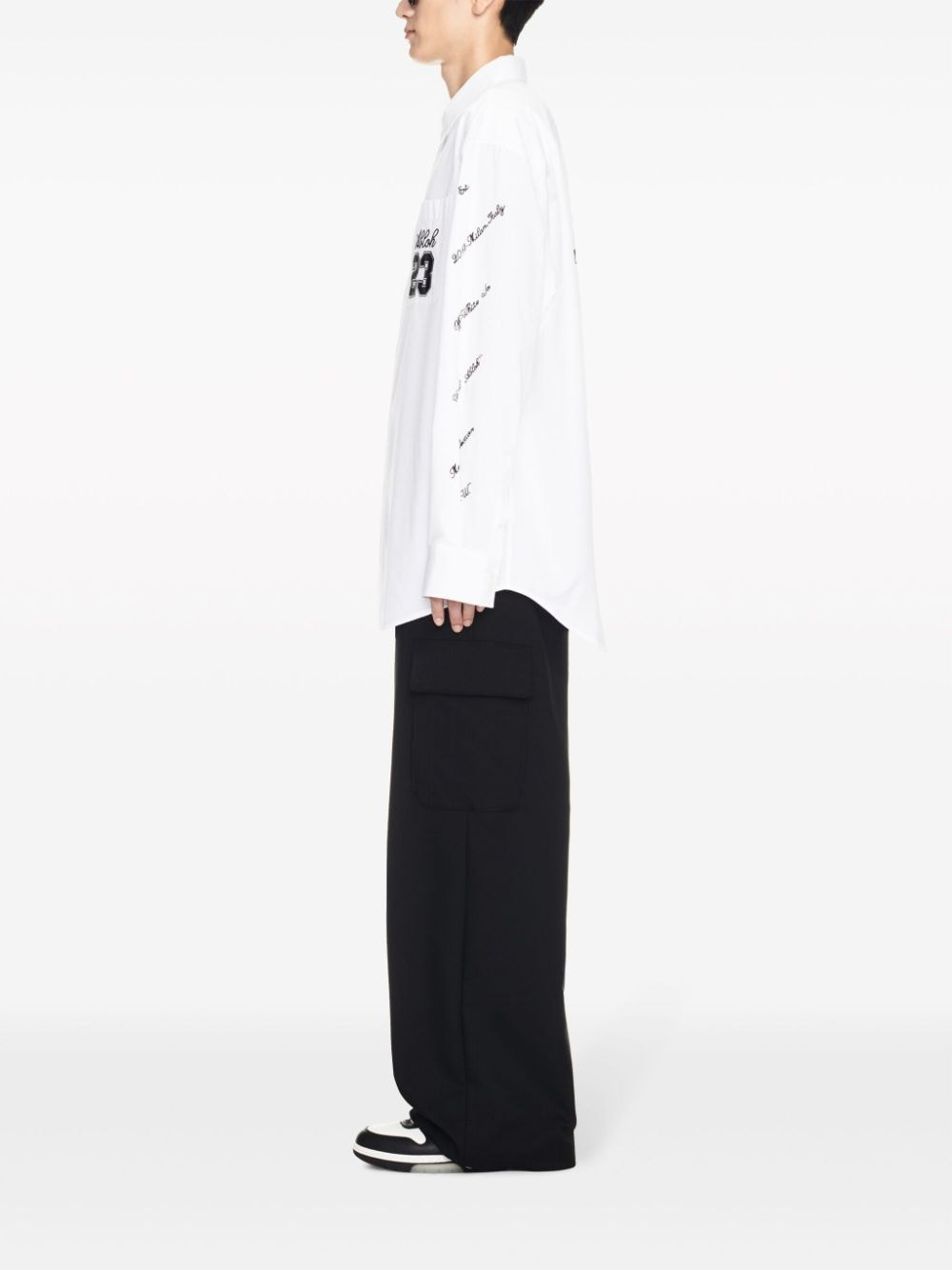 [Off White] Shirts Long Sleeve SS24 OMGE004S24FAB0020110