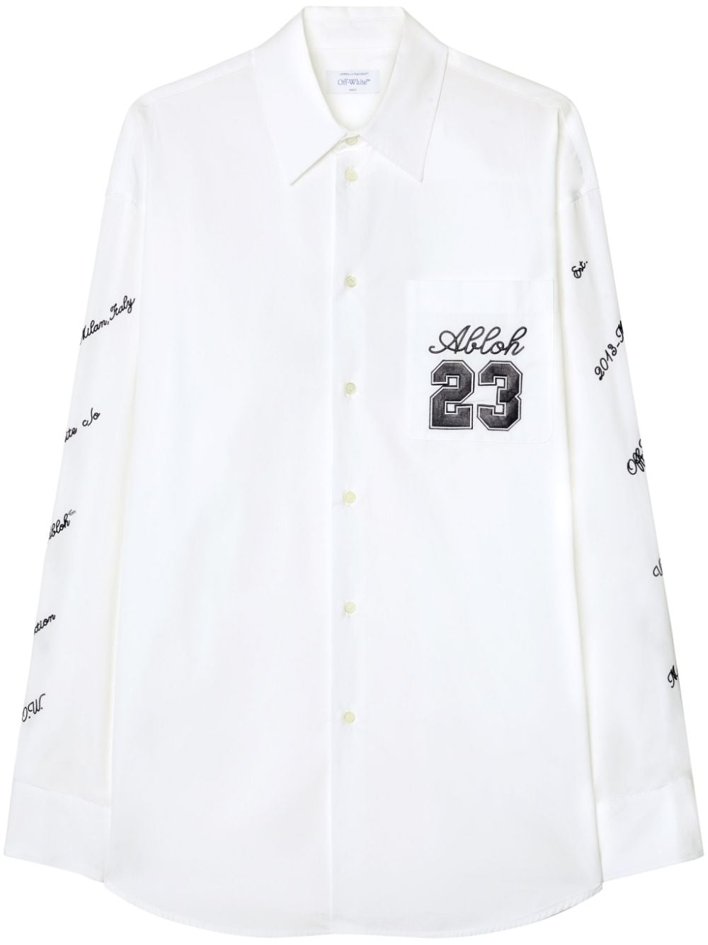 [Off White] Shirts Long Sleeve SS24 OMGE004S24FAB0020110