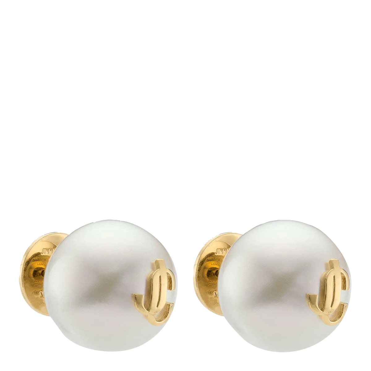 [Jimmy Choo] Earring FW26 MAXI PEARL STUDSDXQGOLD/WHITE