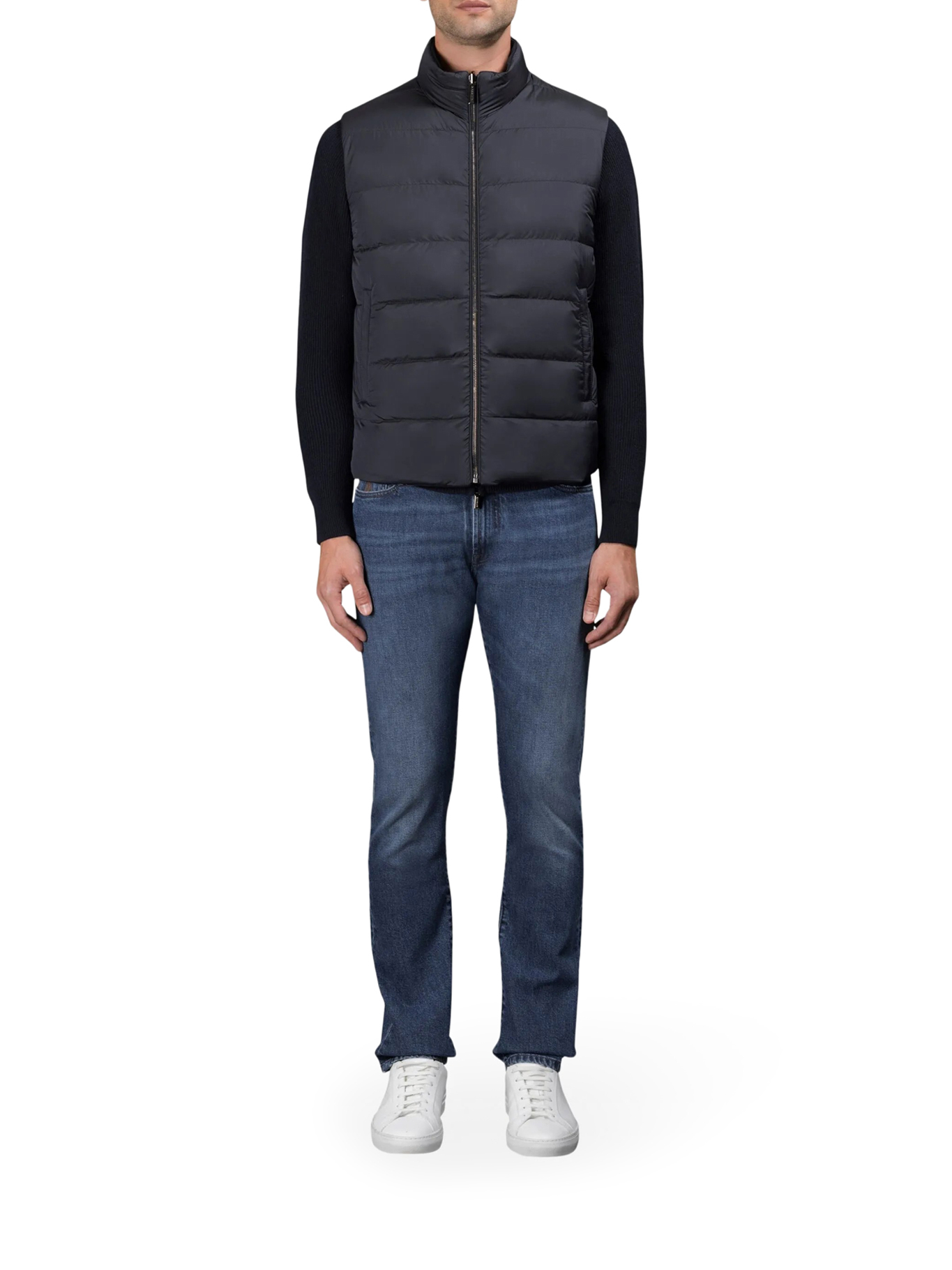 [Moorer] Down Vest FW26 MOUGI101221TEPA228V1980 BLU GREY