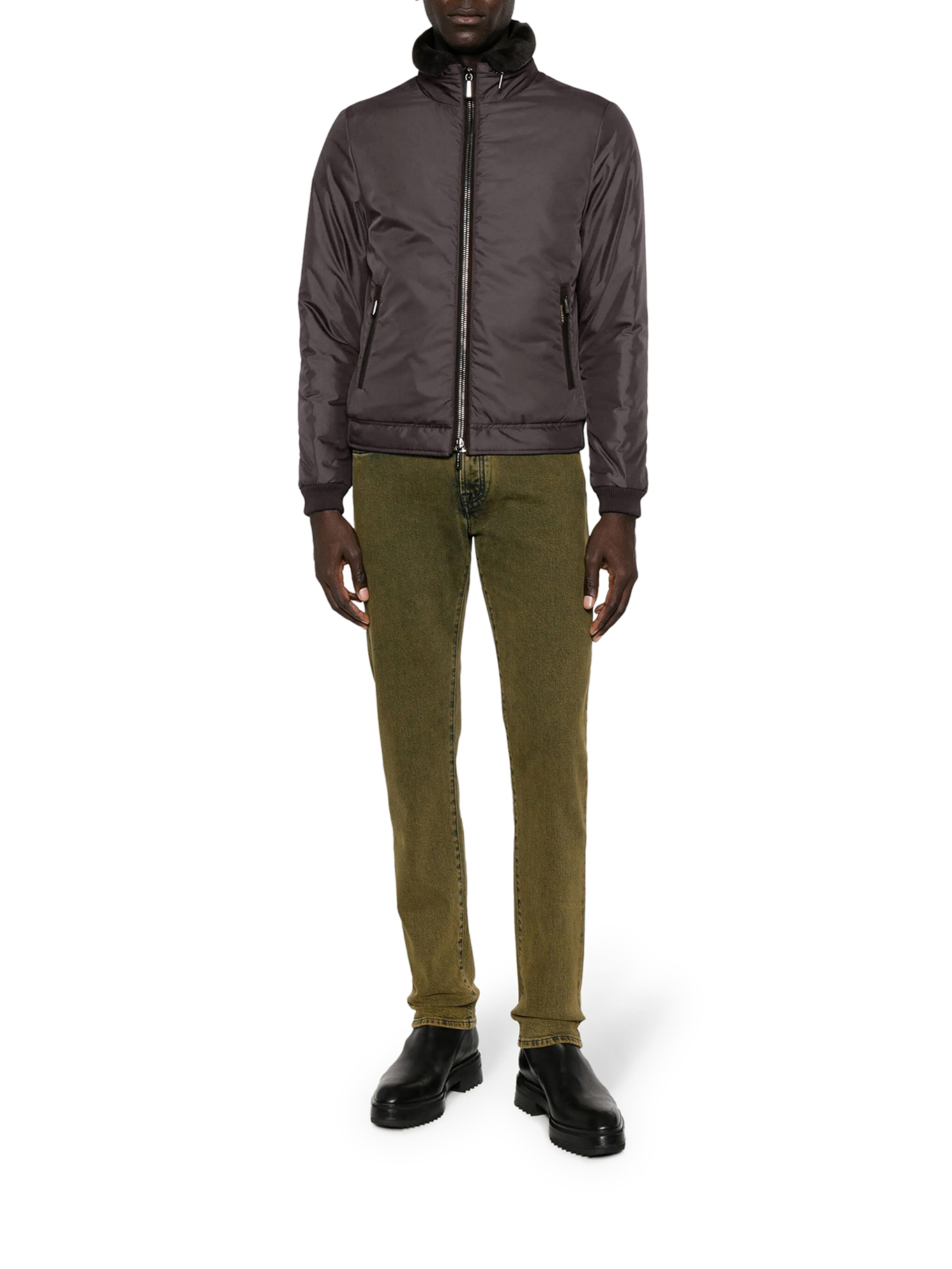 [Moorer] Bomber Jacket FW26 MOUBO100189TEPA022U0213 BROWN