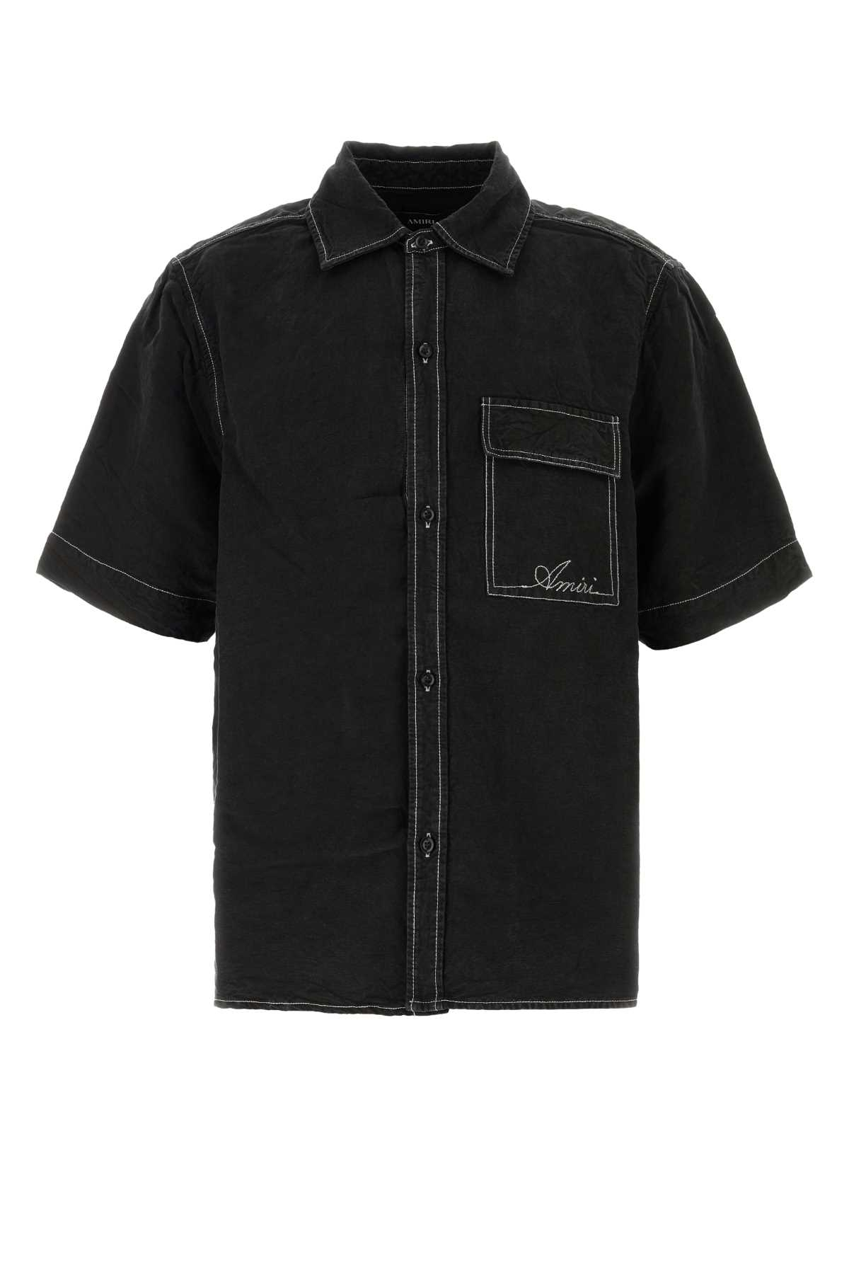 [Amiri] Shirts Short Sleeve FW26 AMTOSH1156 BLACK