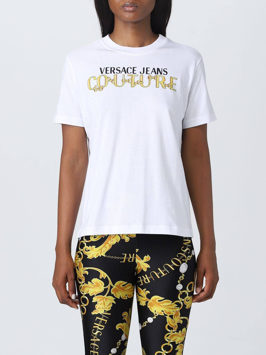 [VERSACE JEANS COUTURE] T-shirts Short Sleeve FW23 75HAHF01CJ00F G03