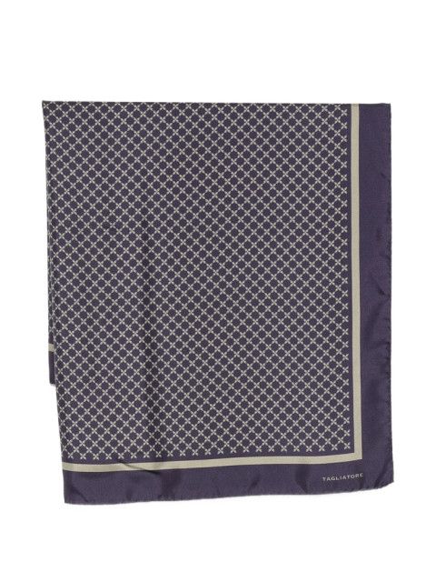 [TAGLIATORE] Scarf FW26 NTI26-02 FOULARD90 NAVY