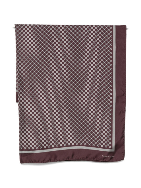 [TAGLIATORE] Scarf FW26 NTI26-02 FOULARD90 WINE