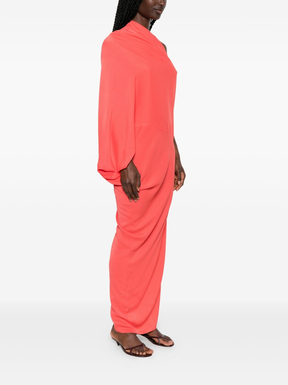 [Cortana] Sleeveless dress SS26 A3874CORALRED
