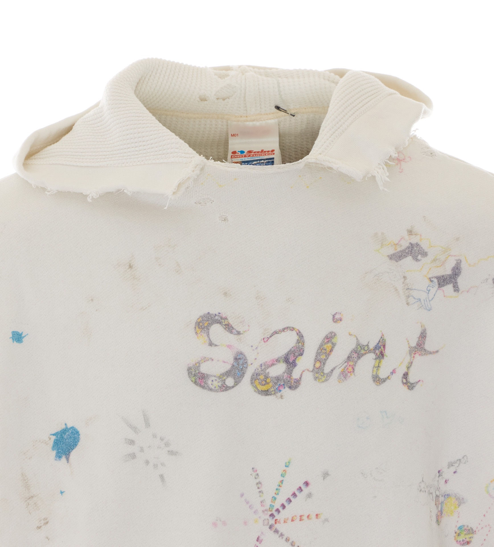 [SAINT MICHAEL] Sweatshirt SS26 SM-MK8-0000-C17WHITE