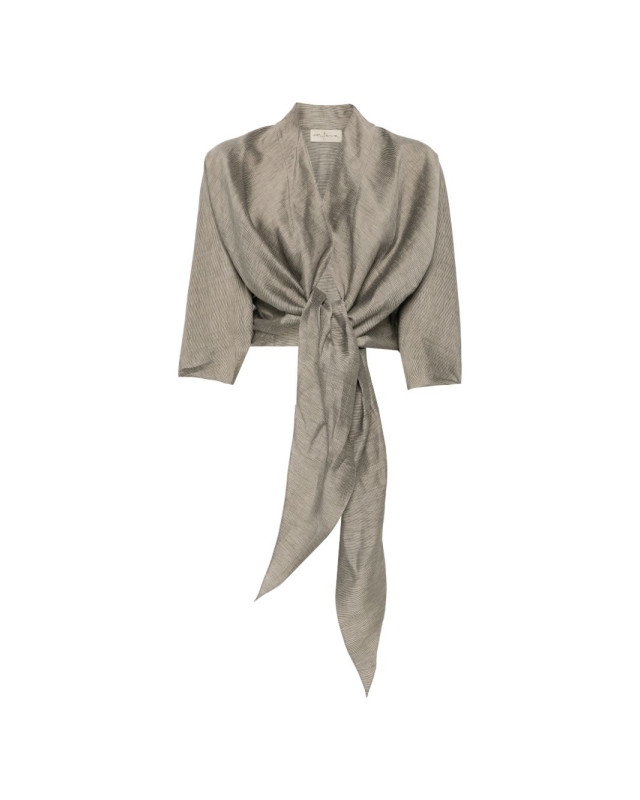 [Cortana] Jacket SS26 A1370GREYVISIONSTRIPES