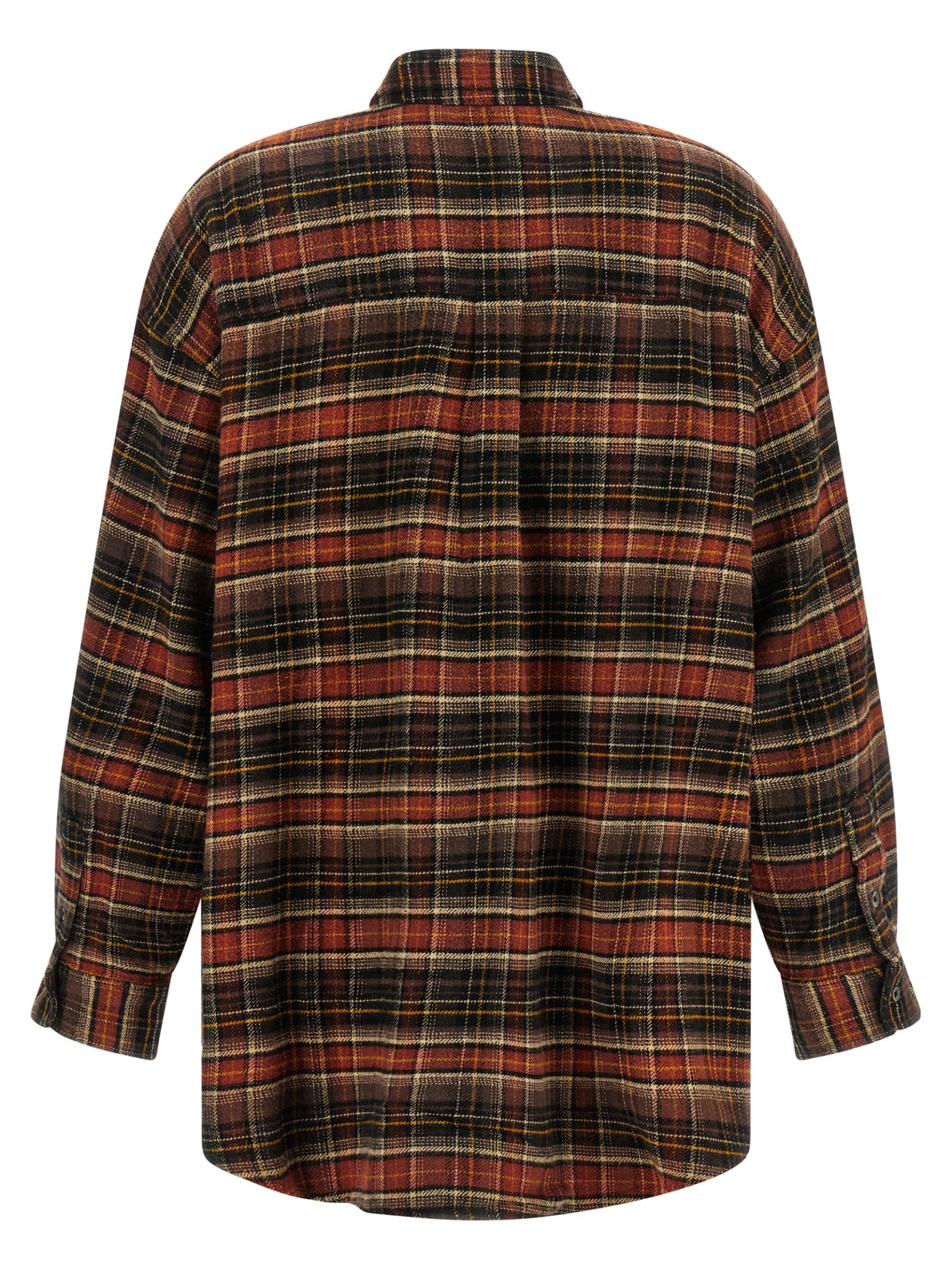 [R13] Shirts Long Sleeve FW26 R13WR415R854BBROWNDARKGREYPLAID