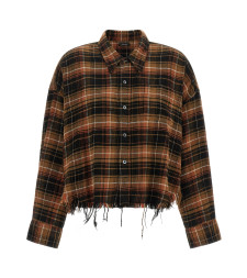 [R13] Shirts Long Sleeve FW26 R13WR150R858BLIGHTBROWNBLACKPLAID