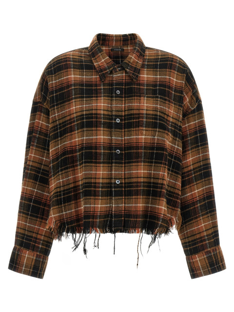 [R13] Shirts Long Sleeve FW26 R13WR150R858BLIGHTBROWNBLACKPLAID