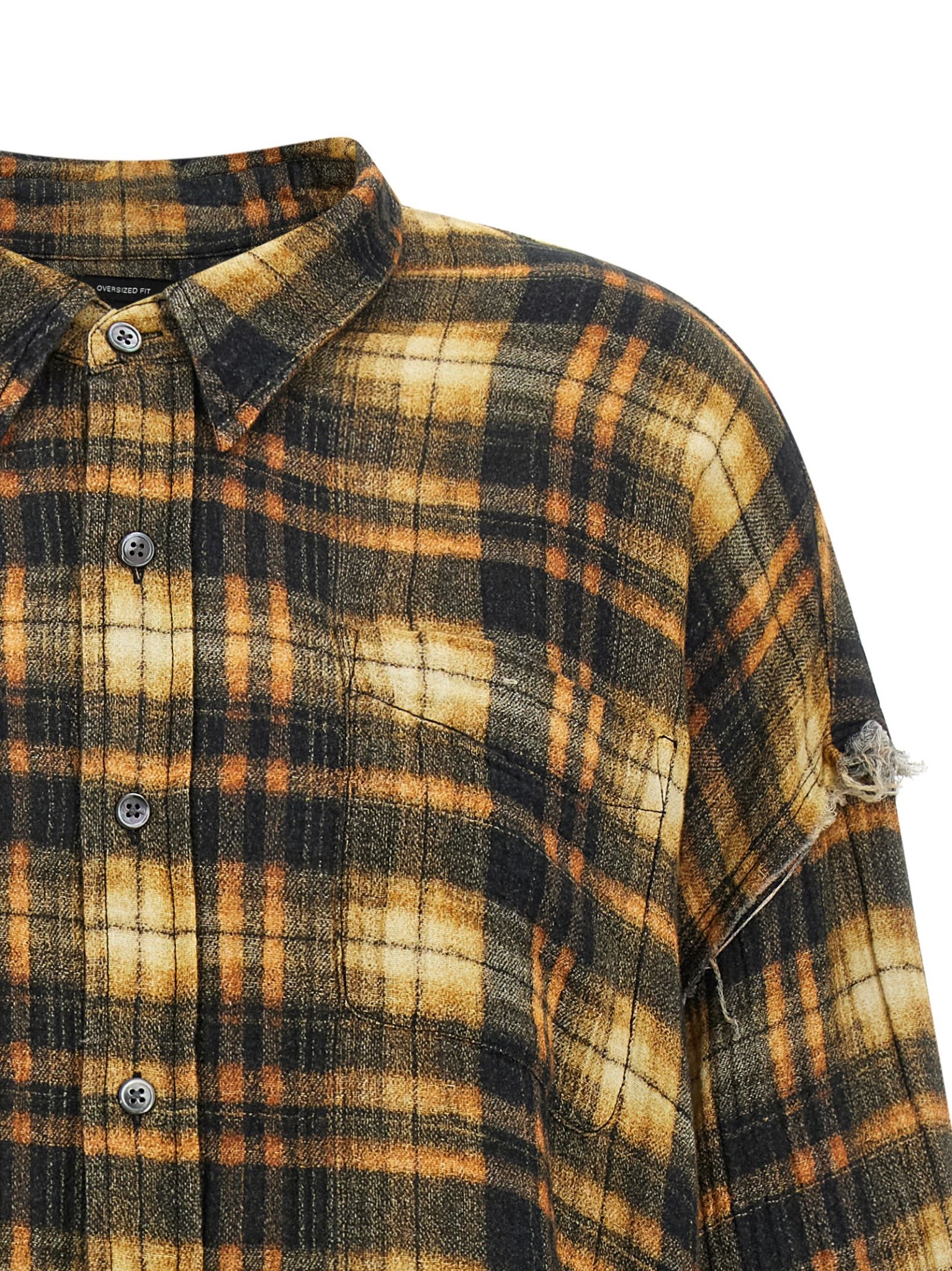 [R13] Shirts Long Sleeve FW26 R13WR075R918BBROWNPLAID