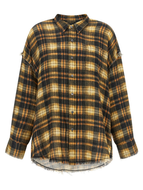 [R13] Shirts Long Sleeve FW26 R13WR075R918BBROWNPLAID
