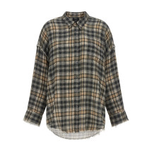 [R13] Shirts Long Sleeve FW26 R13WR075R925AGREYCREAMPLAID