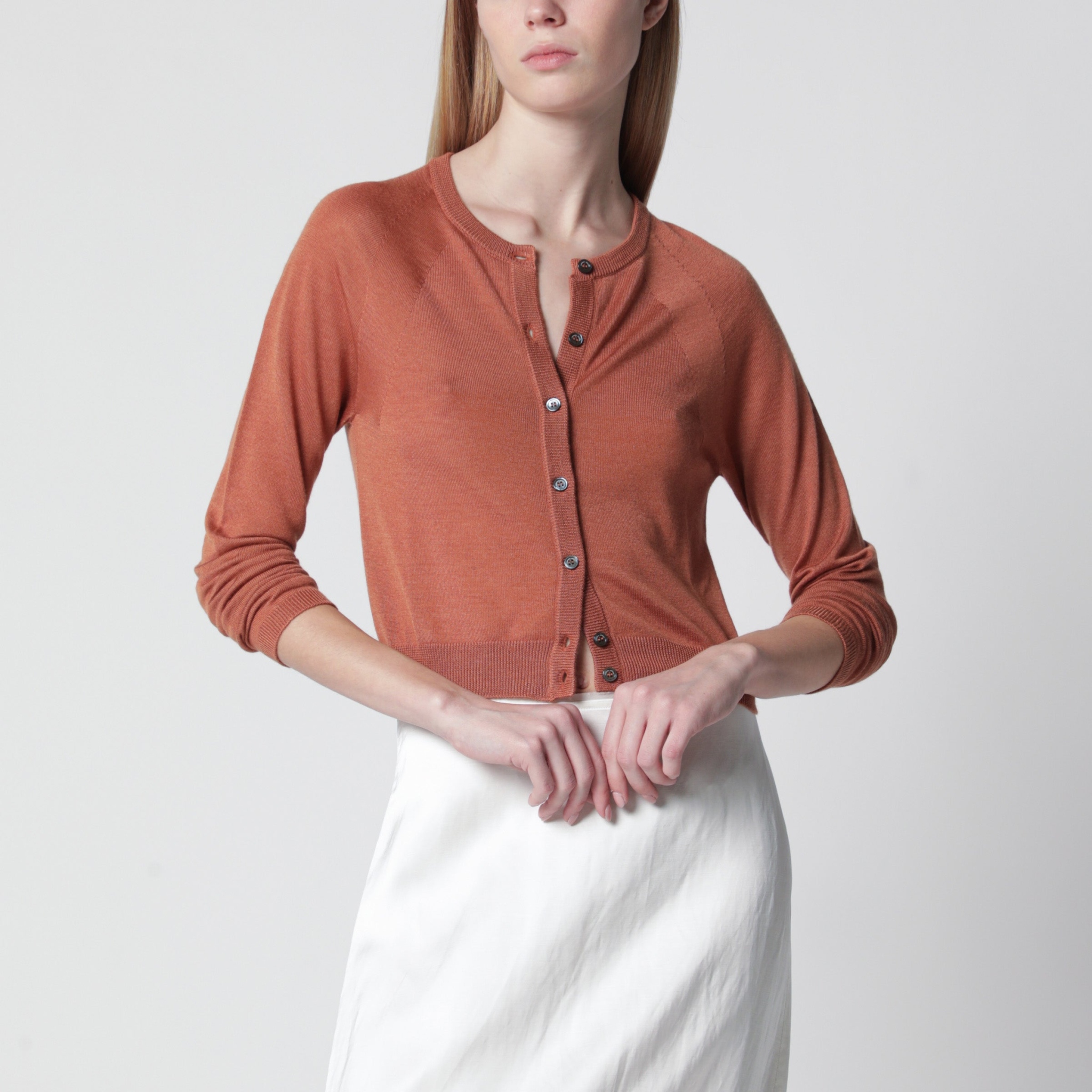 [ROBERTO COLLINA] Cardigan SS26 261FXA02020WS