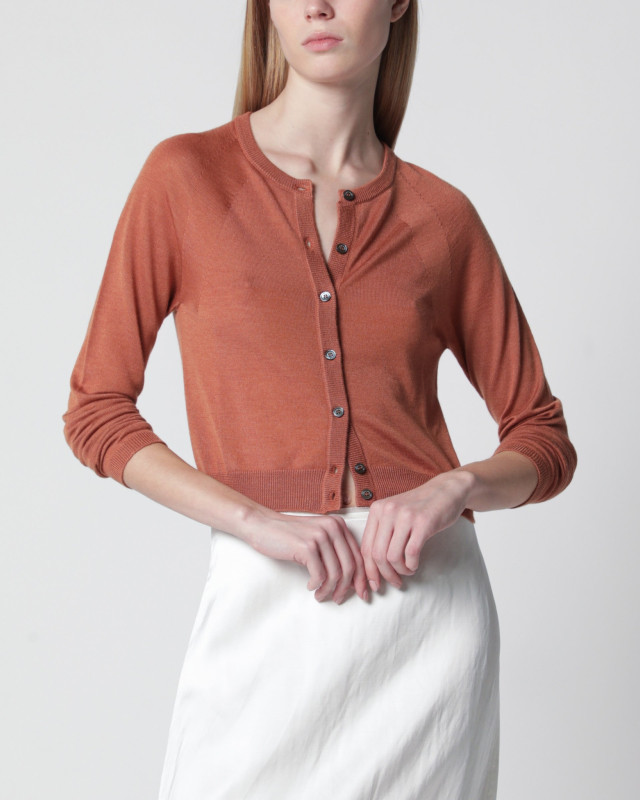 [ROBERTO COLLINA] Cardigan SS26 261FXA02020WS