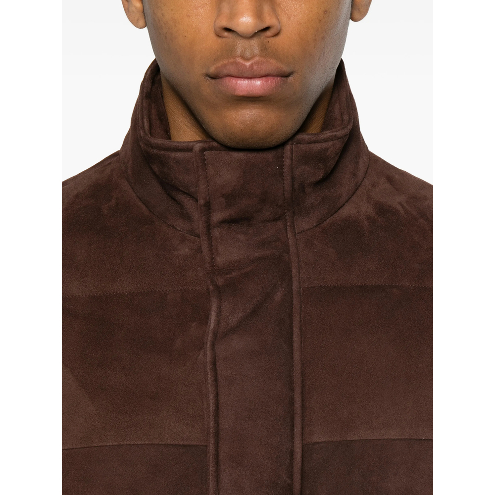 [TAGLIATORE] Leather Jacket FW26 CHI26-01 MASSEY BROWN