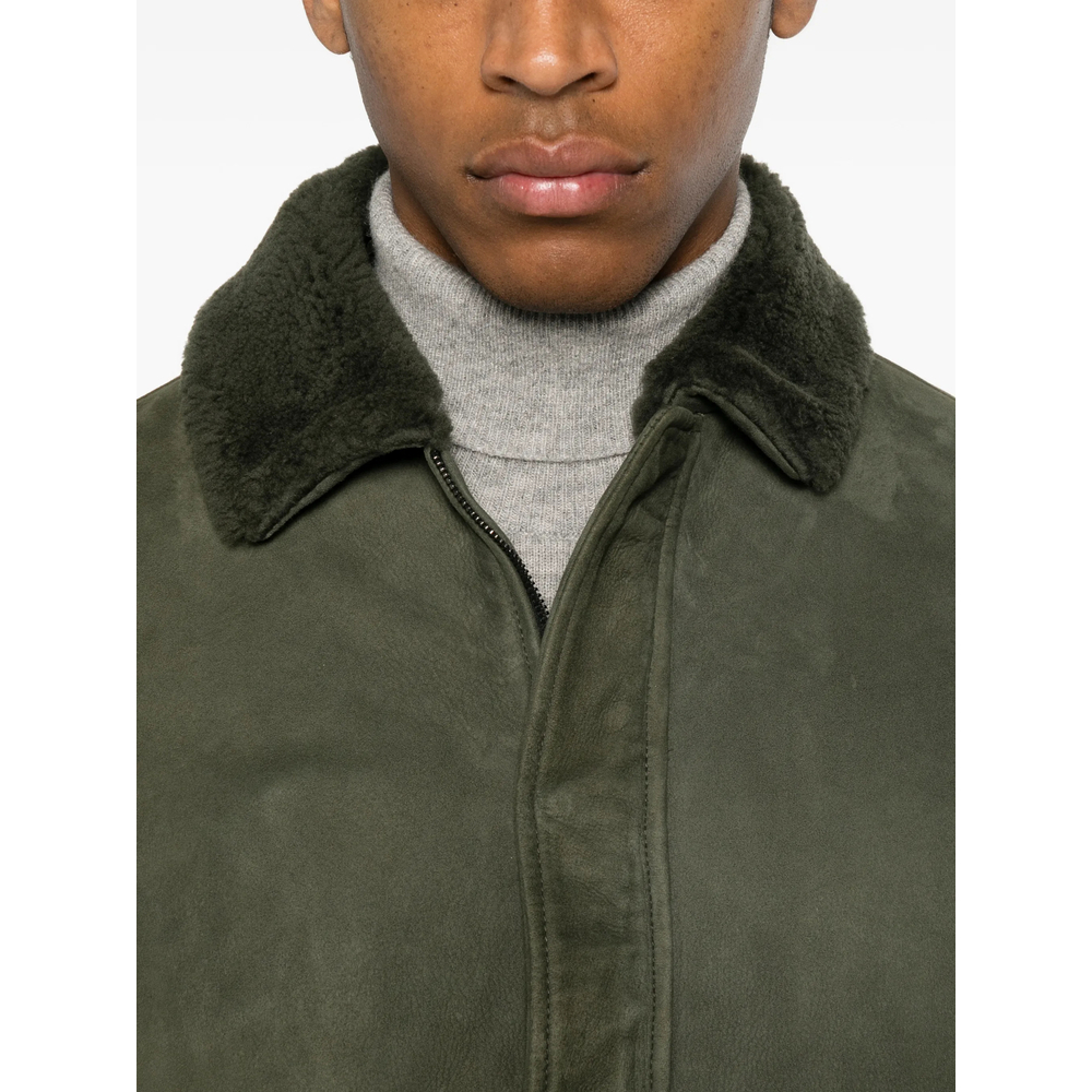 [TAGLIATORE] Leather Jacket FW26 CHI26-09 STOW VERDE