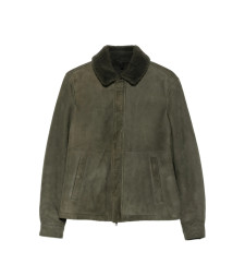 [TAGLIATORE] Leather Jacket FW26 CHI26-09 STOW VERDE