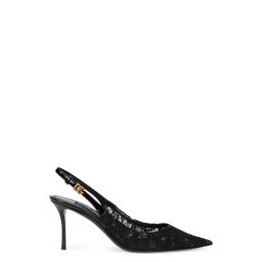 Lace slingback