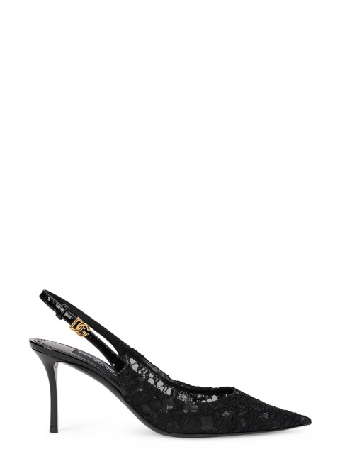 Lace slingback