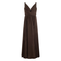 Long dress with neckline