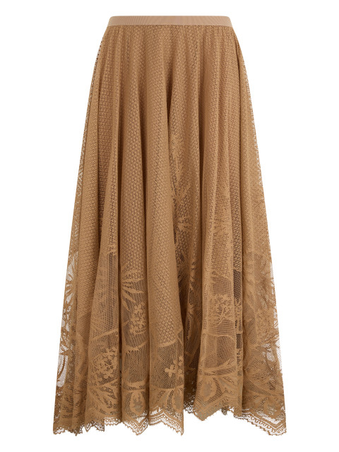 Long skirt with lace