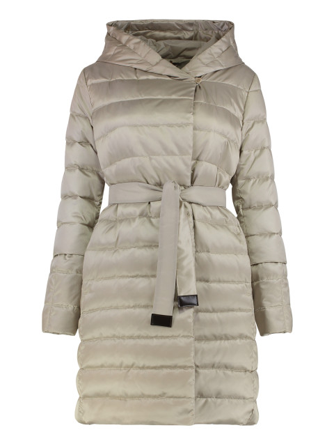 Reversible satin raincoat