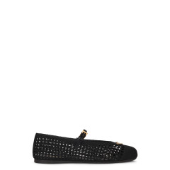 Crochet ballerinas in cotton