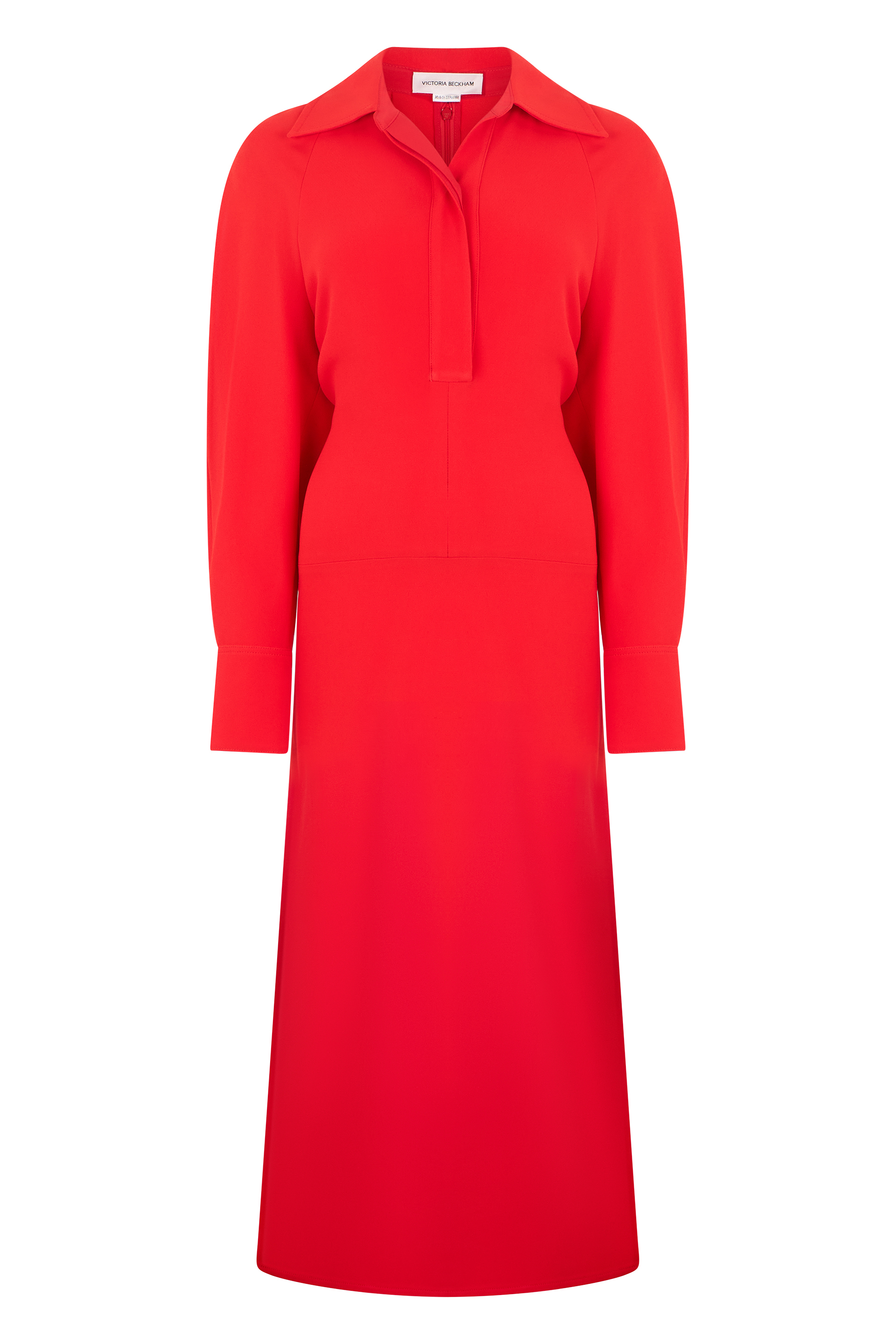 Midi dress with long sleeves